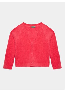 United Colors Of Benetton Kardigan 19BAC600T Różowy Regular Fit ze sklepu MODIVO w kategorii Swetry dziewczęce - zdjęcie 168660113