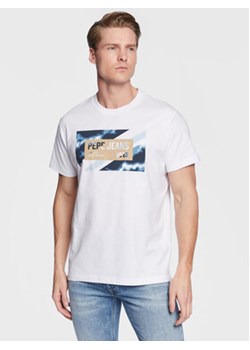 Pepe Jeans T-Shirt Rederick PM508685 Biały Regular Fit ze sklepu MODIVO w kategorii T-shirty męskie - zdjęcie 168660200