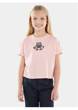 Tommy Hilfiger T-Shirt KG0KG07437 D Różowy Regular Fit ze sklepu MODIVO w kategorii Bluzki dziewczęce - zdjęcie 168660251