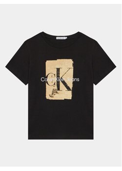 Calvin Klein Jeans T-Shirt Second Skin IB0IB01971 Czarny Regular Fit ze sklepu MODIVO w kategorii T-shirty chłopięce - zdjęcie 168660264
