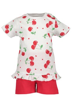 Blue Seven Komplet t-shirt i spodenki 914513 X Czerwony Regular Fit ze sklepu MODIVO w kategorii Komplety niemowlęce - zdjęcie 168660300