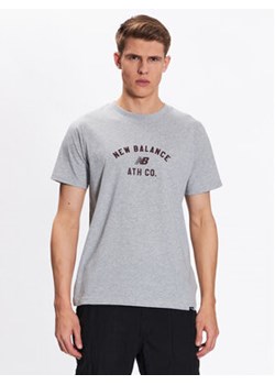 New Balance T-Shirt MT31907 Szary Regular Fit ze sklepu MODIVO w kategorii T-shirty męskie - zdjęcie 168660423