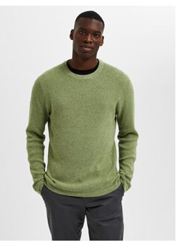 Selected Homme Sweter Rocks 16079776 Zielony Regular Fit ze sklepu MODIVO w kategorii Swetry męskie - zdjęcie 168660734