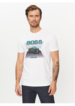 Boss T-Shirt Teenter 50503551 Biały Regular Fit ze sklepu MODIVO w kategorii T-shirty męskie - zdjęcie 168661301