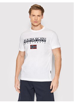 Napapijri T-Shirt Ayas NP0A4GDQ Biały Regular Fit ze sklepu MODIVO w kategorii T-shirty męskie - zdjęcie 168661411