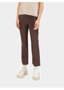 Tom Tailor Spodnie z imitacji skóry 1039607 Brązowy Regular Fit ze sklepu MODIVO w kategorii Spodnie damskie - zdjęcie 168661812