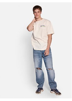 Redefined Rebel T-Shirt 221030 Beżowy Boxy Fit ze sklepu MODIVO w kategorii T-shirty męskie - zdjęcie 168661820
