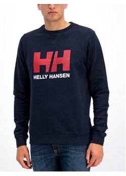 Helly Hansen Bluza Hh Logo Crew 34000 Granatowy Regular Fit ze sklepu MODIVO w kategorii Bluzy męskie - zdjęcie 168662341