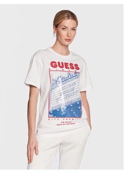 Guess T-Shirt Amanda W3RI34 I3Z14 Biały Boxy Fit ze sklepu MODIVO w kategorii Bluzki damskie - zdjęcie 168662434