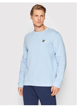 Lyle & Scott Bluza Crew Neck ML424VOG Niebieski Regular Fit ze sklepu MODIVO w kategorii Bluzy męskie - zdjęcie 168663033