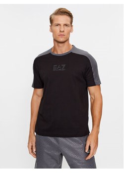 EA7 Emporio Armani T-Shirt 6RPT15 PJ02Z 1200 Czarny Regular Fit ze sklepu MODIVO w kategorii T-shirty męskie - zdjęcie 168663124
