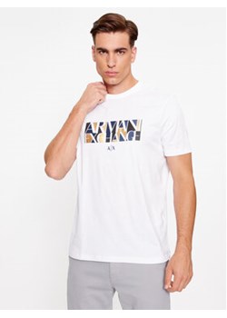 Armani Exchange T-Shirt 6RZTJC ZJBYZ 1100 Biały Regular Fit ze sklepu MODIVO w kategorii T-shirty męskie - zdjęcie 168663640
