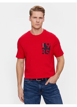 Tommy Hilfiger T-Shirt MW0MW32607 Czerwony Regular Fit ze sklepu MODIVO w kategorii T-shirty męskie - zdjęcie 168664044