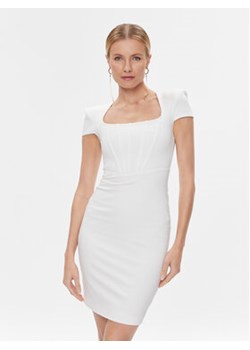 Marciano Guess Sukienka koktajlowa 4RGK67 6375Z Biały Slim Fit ze sklepu MODIVO w kategorii Sukienki - zdjęcie 168664122