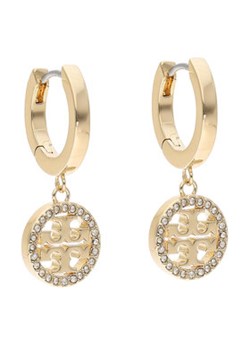 Tory Burch Kolczyki Miller Pave Hoop Earring 87041 Złoty ze sklepu MODIVO w kategorii Kolczyki - zdjęcie 168664971