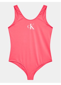Calvin Klein Swimwear Strój kąpielowy KY0KY00033 Różowy ze sklepu MODIVO w kategorii Stroje kąpielowe - zdjęcie 168665441