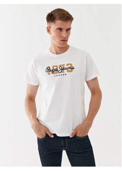 Pepe Jeans T-Shirt Wolf PM508953 Biały Regular Fit ze sklepu MODIVO w kategorii T-shirty męskie - zdjęcie 168665673