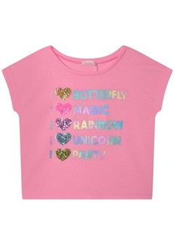 Billieblush T-Shirt U15B48 Różowy Regular Fit ze sklepu MODIVO w kategorii Bluzki dziewczęce - zdjęcie 168665800