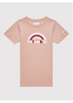 Columbia T-Shirt Mission Lake 1989791 Różowy Regular Fit ze sklepu MODIVO w kategorii Bluzki dziewczęce - zdjęcie 168666243