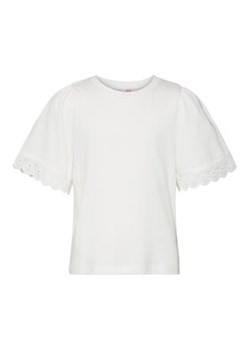 Vero Moda Girl T-Shirt 10279810 Biały Regular Fit ze sklepu MODIVO w kategorii Bluzki dziewczęce - zdjęcie 168666350
