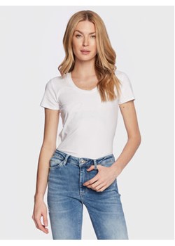 Guess T-Shirt Adelina W3RI14 J1314 Biały Slim Fit ze sklepu MODIVO w kategorii Bluzki damskie - zdjęcie 168666422