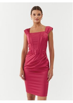 Rinascimento Sukienka koktajlowa CFC0115251003 Różowy Slim Fit ze sklepu MODIVO w kategorii Sukienki - zdjęcie 168666673