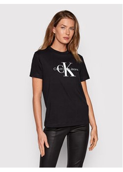 Calvin Klein Jeans T-Shirt J20J219142 Czarny Regular Fit ze sklepu MODIVO w kategorii Bluzki damskie - zdjęcie 168666694