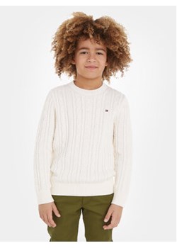 Tommy Hilfiger Sweter KB0KB08512 Biały Regular Fit ze sklepu MODIVO w kategorii Swetry chłopięce - zdjęcie 168666792