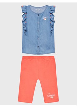 Guess Komplet bluzka i legginsy A3GG03 WFBS0 Kolorowy Regular Fit ze sklepu MODIVO w kategorii Komplety niemowlęce - zdjęcie 168666920