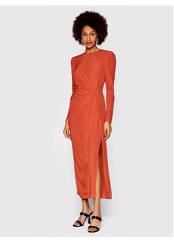 TWINSET Sukienka koktajlowa 222TP2090 Pomarańczowy Regular Fit ze sklepu MODIVO w kategorii Sukienki - zdjęcie 168666974