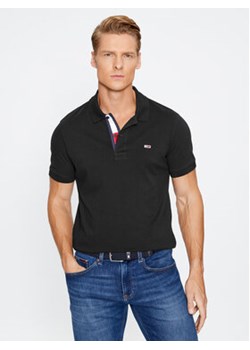 Tommy Jeans Polo DM0DM15370 Czarny Slim Fit ze sklepu MODIVO w kategorii T-shirty męskie - zdjęcie 168667222