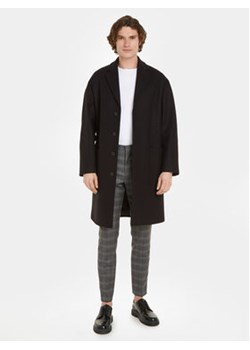 Calvin Klein Płaszcz wełniany K10K111745 Czarny Regular Fit ze sklepu MODIVO w kategorii Płaszcze męskie - zdjęcie 168667234