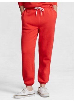 Polo Ralph Lauren Spodnie dresowe Prl Flc Pnt 211943009005 Czerwony Regular Fit ze sklepu MODIVO w kategorii Spodnie damskie - zdjęcie 168667281