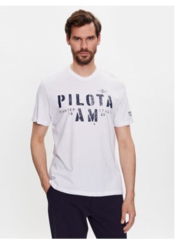 Aeronautica Militare T-Shirt 231TS2092J538 Biały Regular Fit ze sklepu MODIVO w kategorii T-shirty męskie - zdjęcie 168667471