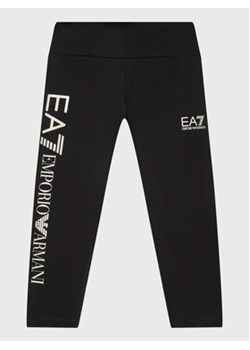 EA7 Emporio Armani Legginsy 8NFP01 FJ4SZ 0200 Czarny Slim Fit ze sklepu MODIVO w kategorii Spodnie dziewczęce - zdjęcie 168667620