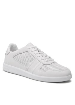 Calvin Klein Sneakersy Low Top Lace Up Lth HM0HM00471 Biały ze sklepu MODIVO w kategorii Buty sportowe męskie - zdjęcie 168667680