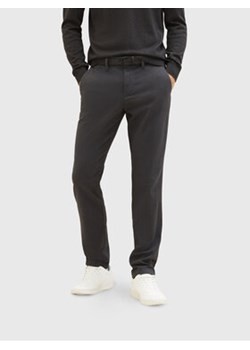 Tom Tailor Chinosy 1037547 Czarny Slim Fit ze sklepu MODIVO w kategorii Spodnie męskie - zdjęcie 168667693