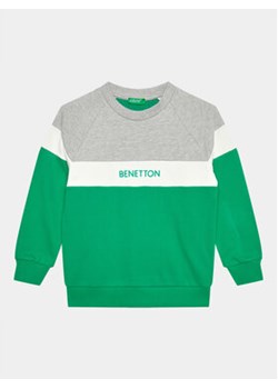 United Colors Of Benetton Bluza 3FPPC10DZ Zielony Regular Fit ze sklepu MODIVO w kategorii Bluzy chłopięce - zdjęcie 168667712