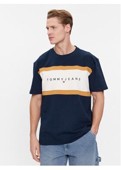 Tommy Jeans T-Shirt DM0DM18427 Granatowy Regular Fit ze sklepu MODIVO w kategorii T-shirty męskie - zdjęcie 168668010