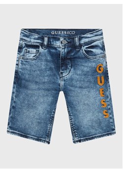 Guess Szorty jeansowe L3GD13 D4GV0 Niebieski Regular Fit ze sklepu MODIVO w kategorii Spodenki chłopięce - zdjęcie 168668143