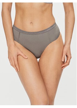 Calvin Klein Underwear Stringi 000QF7431E Szary ze sklepu MODIVO w kategorii Majtki damskie - zdjęcie 168668723