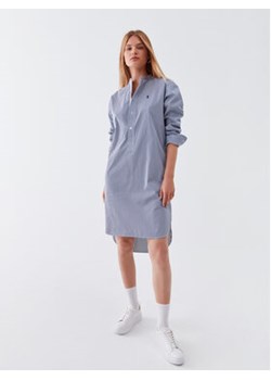 Polo Ralph Lauren Sukienka koszulowa 211891431001 Granatowy Regular Fit ze sklepu MODIVO w kategorii Sukienki - zdjęcie 168668892