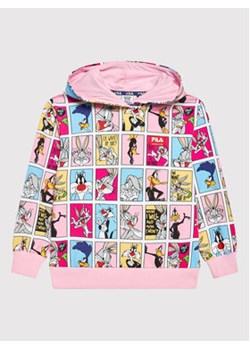 Fila Bluza Langenau Aop FAK0032 Różowy Regular Fit ze sklepu MODIVO w kategorii Bluzy dziewczęce - zdjęcie 168669274