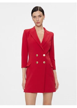 Elisabetta Franchi Sukienka koktajlowa AB-417-36E2-V520 Czerwony Regular Fit ze sklepu MODIVO w kategorii Sukienki - zdjęcie 168669721
