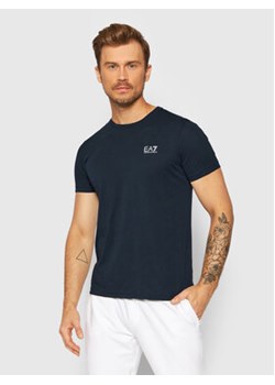 EA7 Emporio Armani T-Shirt 8NPT51 PJM9Z 0578 Granatowy Regular Fit ze sklepu MODIVO w kategorii T-shirty męskie - zdjęcie 168669982