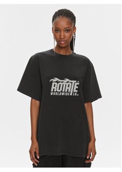 ROTATE T-Shirt 112083100 Czarny Oversize ze sklepu MODIVO w kategorii Bluzki damskie - zdjęcie 168670091