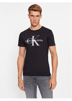 Calvin Klein Jeans T-Shirt J30J320806 Czarny Slim Fit ze sklepu MODIVO w kategorii T-shirty męskie - zdjęcie 168670120