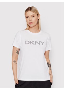 DKNY Sport T-Shirt DP1T6749 Biały Regular Fit ze sklepu MODIVO w kategorii Bluzki damskie - zdjęcie 168670251
