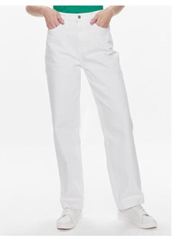 Tommy Hilfiger Jeansy WW0WW41319 Biały Straight Fit ze sklepu MODIVO w kategorii Jeansy damskie - zdjęcie 168670583