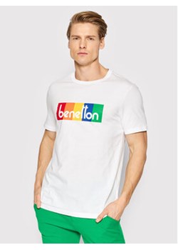 United Colors Of Benetton T-Shirt 3I1XU100A Biały Regular Fit ze sklepu MODIVO w kategorii T-shirty męskie - zdjęcie 168671720